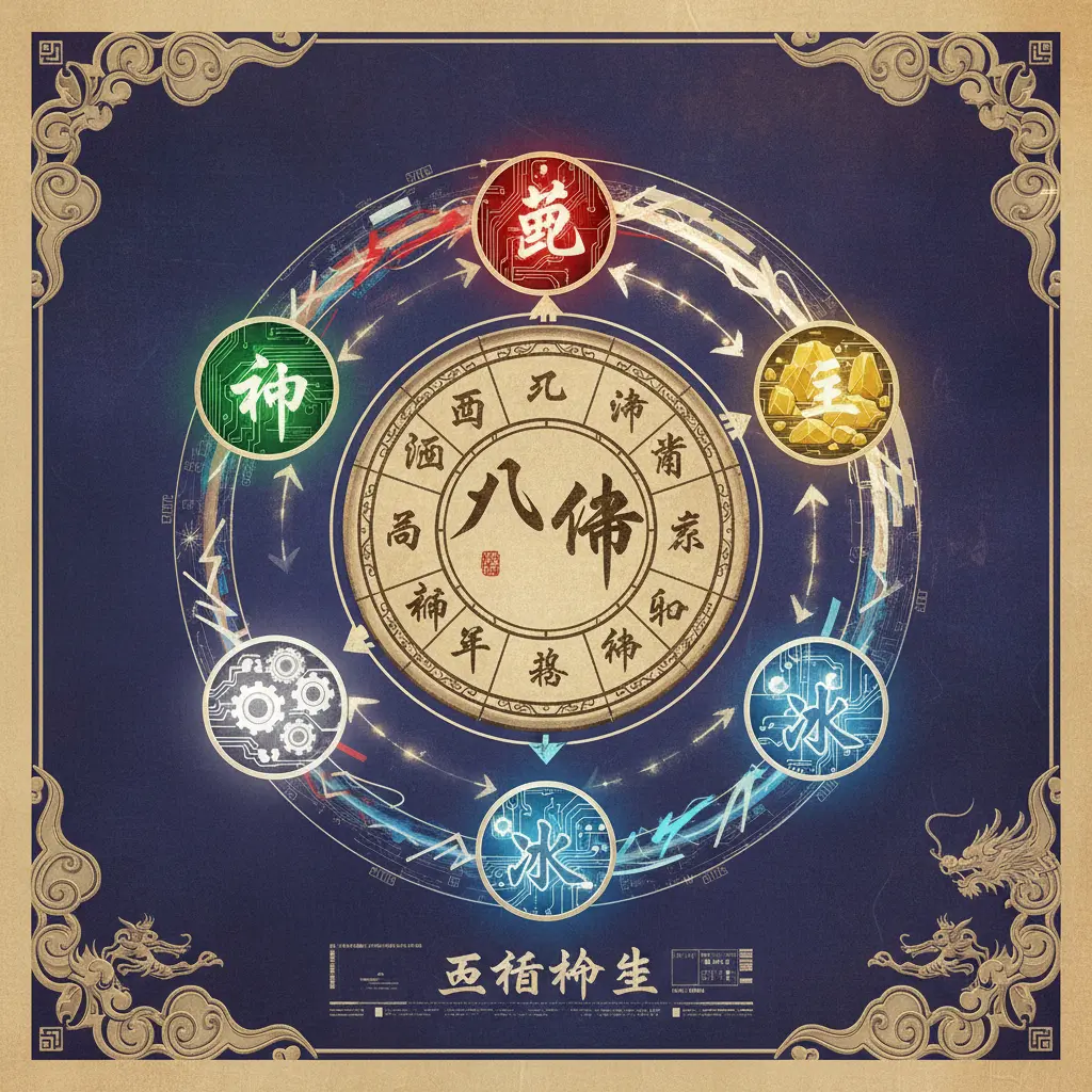 八字命盤 - 五行相生相剋